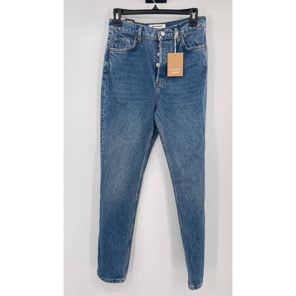 Reformation Cynthia High Rise Straight Jeans Womens 26 Colorado Button Fly New - Picture 1 of 14
